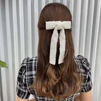 Elegant Sweet Bow Knot Arylic Cloth Hair Clip 1 Piece sku image 10