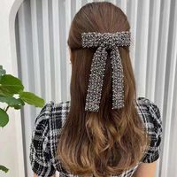 Elegant Sweet Bow Knot Arylic Cloth Hair Clip 1 Piece main image 1