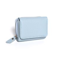 Frau Einfarbig Pu-Leder Reißverschluss Brieftaschen sku image 1