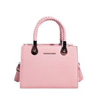 Women's Medium Pu Leather Solid Color Classic Style Zipper Handbag sku image 2