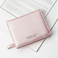Women's Solid Color Pu Leather Zipper Wallets sku image 10