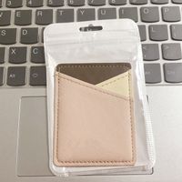 Unisex Color Block Solid Color Pu Leather Open Card Holders sku image 3