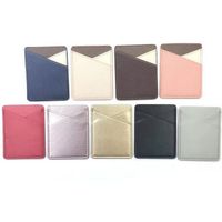 Unisex Color Block Solid Color Pu Leather Open Card Holders sku image 8