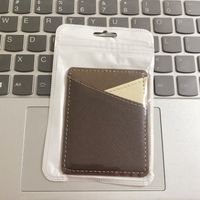 Unisex Color Block Solid Color Pu Leather Open Card Holders sku image 4