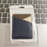 Unisex Color Block Solid Color Pu Leather Open Card Holders sku image 1