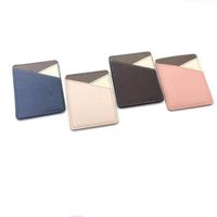 Unisex Color Block Solid Color Pu Leather Open Card Holders main image 2