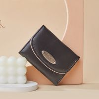 Women's Solid Color Pu Leather Buckle Wallets sku image 8