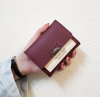 Frau Einfarbig Pu-Leder Reißverschluss Schnalle Brieftaschen main image 3