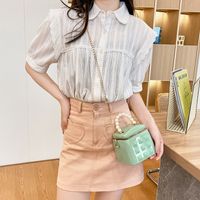 Women's Small PVC Solid Color Classic Style Zipper Jelly Bag main image 9