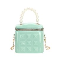 Women's Small PVC Solid Color Classic Style Zipper Jelly Bag main image 8