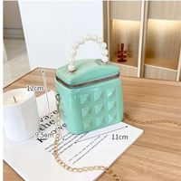 Women's Small PVC Solid Color Classic Style Zipper Jelly Bag main image 10