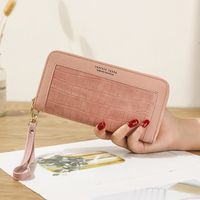 Women's Solid Color Pu Leather Zipper Wallets sku image 6