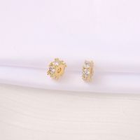 1 Piece 2.8*7mm 2MM Copper Zircon 18K Gold Plated Round Polished Beads Spacer Bars main image 4