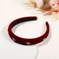 Women's Elegant Simple Style Bee Flannel Hair Band main image 3