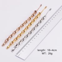 Casual Solid Color 304 Stainless Steel 18K Gold Plated Rose Gold Plated Bracelets In Bulk main image 2