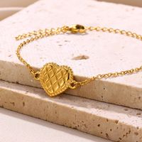 304 Stainless Steel 18K Gold Plated Simple Style Classic Style Plating Three-dimensional Heart Shape Necklace main image 6