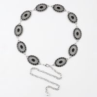 Bohemian Flower Zinc Alloy Silver Plated Women's Waist Chain main image 3