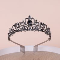 Fashion Crown Alloy Plating Rhinestones Crown 1 Piece sku image 6