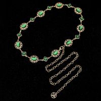 Elegant Streetwear Butterfly Zinc Alloy Inlay Glass Stone Gold Plated Women's Waist Chain main image 3