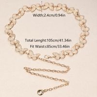 Elegant Streetwear Butterfly Zinc Alloy Inlay Glass Stone Gold Plated Women's Waist Chain sku image 1