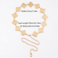 Elegant Streetwear Butterfly Zinc Alloy Inlay Glass Stone Gold Plated Women's Waist Chain sku image 4