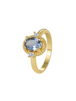 Wholesale Simple Style Classic Style Color Block Copper Plating Inlay 18K Gold Plated Glass Stone Zircon Rings sku image 5