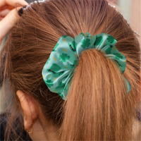 Women's Elegant Simple Style Four Leaf Clover Satin Hair Tie main image 3