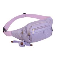 Women's Basic Solid Color Nylon Waist Bags main image 1