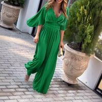 Women's Daily Vacation Solid Color Printing Jumpsuits main image 1