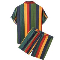 Men's Stripe Printing Pants Sets Men's Clothing main image 4