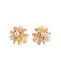 1 Pair Elegant Vintage Style Flower Imitation Pearl Artificial Pearls Ear Studs main image 2