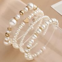 Elegant Simple Style Geometric Imitation Pearl Unisex Bracelets main image 1