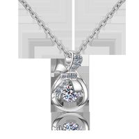 Elegant Simple Style Purse Sterling Silver Plating Moissanite Pendant Necklace 1 Piece main image 5