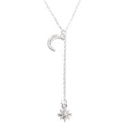 Elegant Simple Style Star Moon Alloy Plating Women's Pendant Necklace 1 Piece main image 6