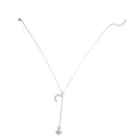 Elegant Simple Style Star Moon Alloy Plating Women's Pendant Necklace 1 Piece main image 5