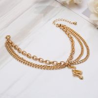 Casual Simple Style Snake Alloy Women's Anklet 1 Piece main image 6