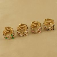 Casual Simple Style Geometric Stainless Steel Zircon Open Rings 1 Piece main image 4