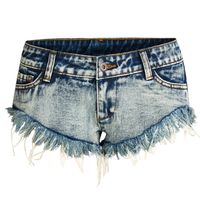 Women's Holiday Daily Streetwear Gradient Color Shorts Washed Hot Pants main image 2