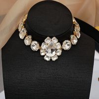 Copper Elegant Glam Geometric Zircon Choker sku image 1