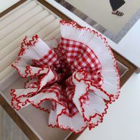 Casual Simple Style Plaid Cloth Hair Tie 1 Piece sku image 1