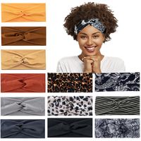 Casual Simple Style Solid Color Knot Cashew Nuts Cloth Printing Hair Band 1 Piece main image 6