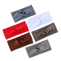 Lässig Einfacher Stil Einfarbig Knoten Cashewnüsse Tuch Drucken Haarband 1 Stück main image 2
