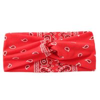 Casual Simple Style Solid Color Knot Cashew Nuts Cloth Printing Hair Band 1 Piece sku image 6