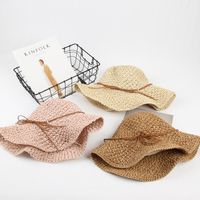 Women's Casual Beach Solid Color Big Eaves Sun Hat main image 3