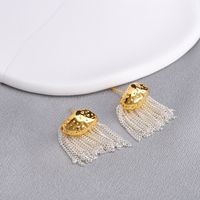 Simple Style Classic Style Solid Color Metal Plating Women's Drop Earrings 1 Pair main image 1
