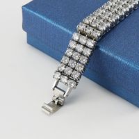 Casual Hip-Hop Geometric Titanium Steel Zircon Bracelets main image 1