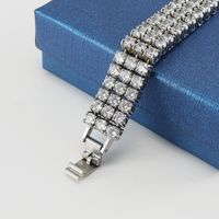Casual Hip-Hop Geometric Titanium Steel Zircon Bracelets main image 6