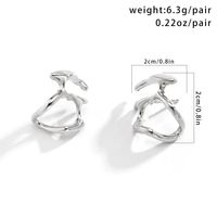 1 Pair Simple Style Classic Style Geometric Plating Alloy Gold Plated Ear Studs main image 2