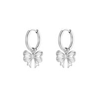1 Pair Elegant Lady Bow Knot Plating 304 Stainless Steel 18K Gold Plated Drop Earrings sku image 1