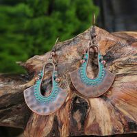 1 Pair Retro Solid Color Hollow Out Zinc Alloy Drop Earrings sku image 5
